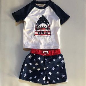 Oshkosh Baby Rash Guard Swim Set 12M